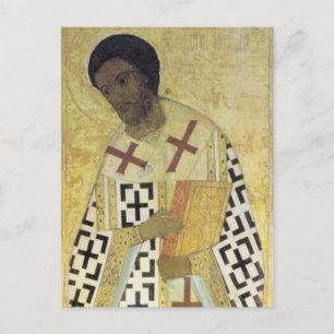 Cartão Postal John Chrysostom, por Andrei Rublev