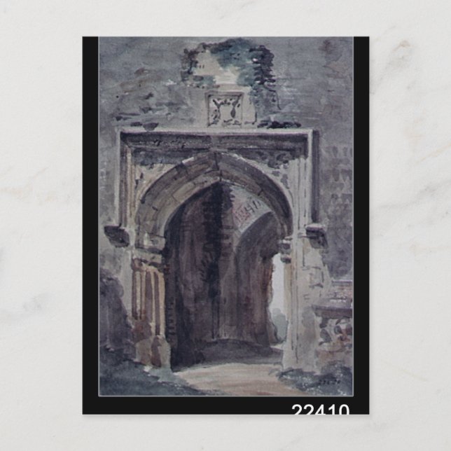 Cartão Postal John Constable | Igreja de Bergholt Oriental (Frente)
