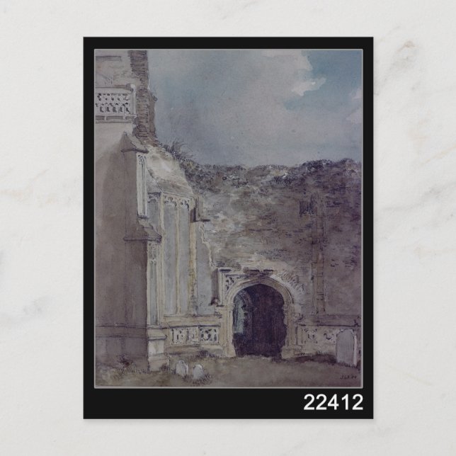 Cartão Postal John Constable | Igreja de Bergholt Oriental (Frente)