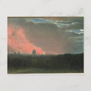 Cartão Postal John Constable   Incêndio em Londres visto em Ham