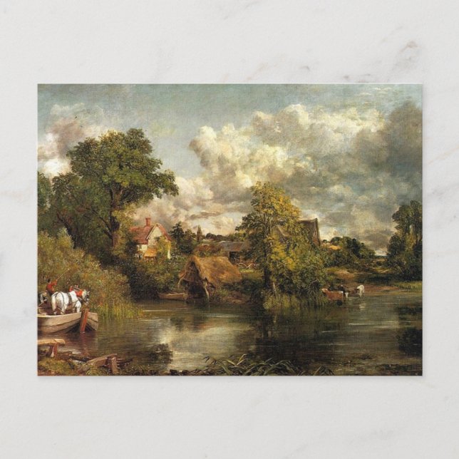 Cartão Postal John Constable - O trabalho de arte de Cavalo Bran (Frente)