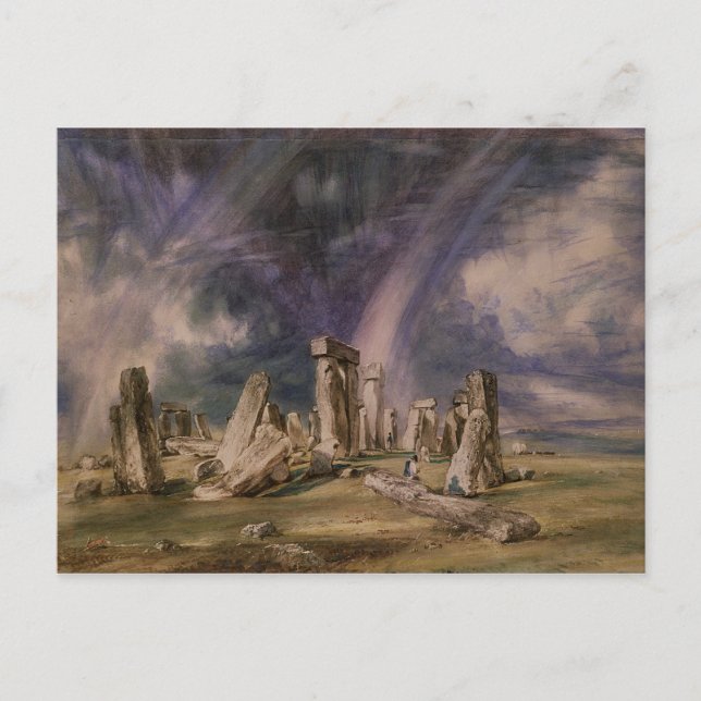 Cartão Postal John Constable | Stonehenge, 1835 (Frente)