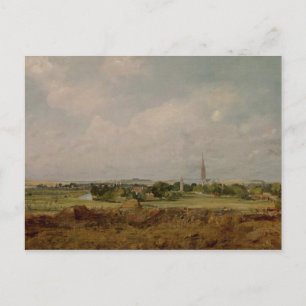 Cartão Postal John Constable Vista de Salisbury
