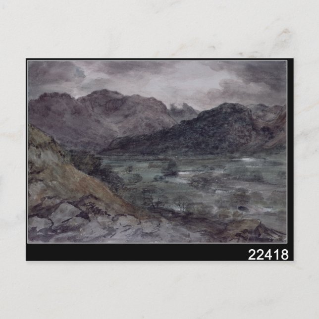 Cartão Postal John Constable | Vista em Borrowdale (Frente)