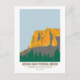 Cartão Postal John Day Fossil Beds National Monuument Oregon