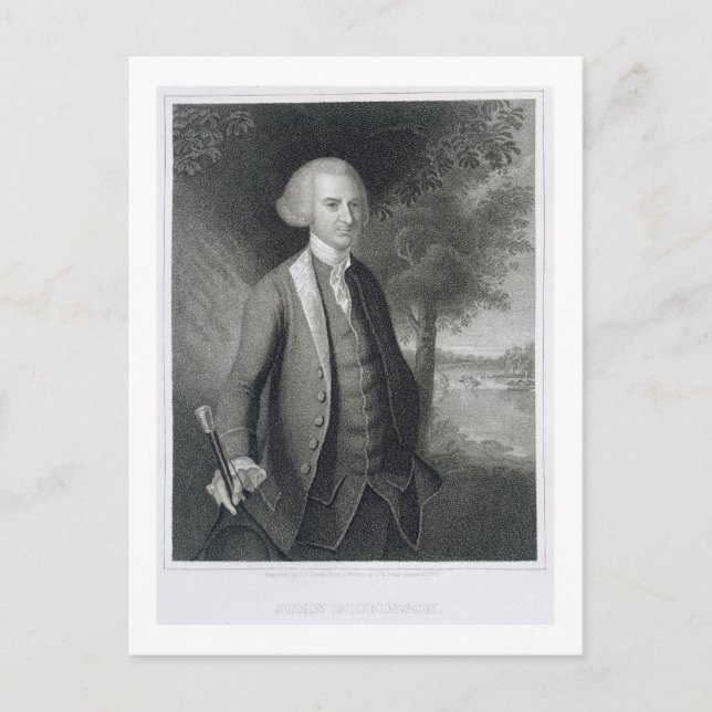 Cartão Postal John Dickinson, gravado por John B. Forrest (1814- (Frente)