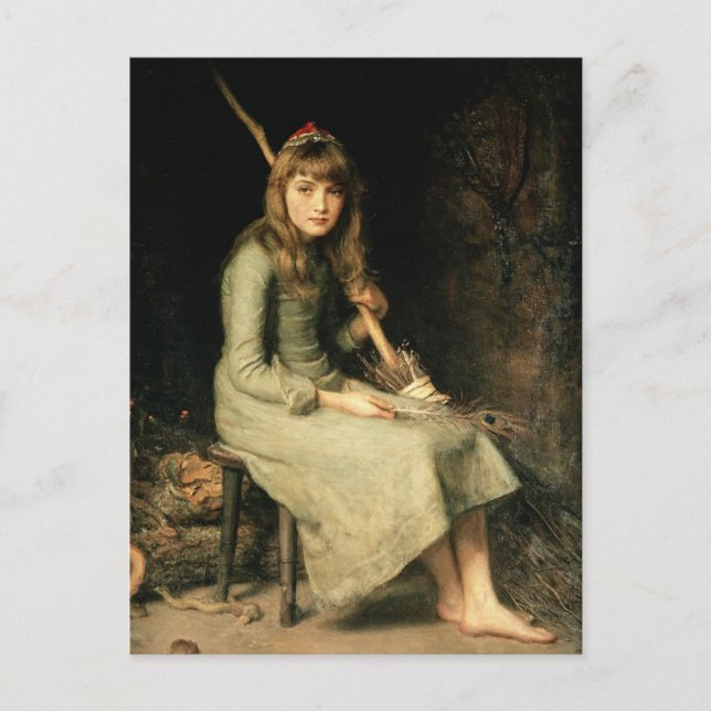 Cartão Postal John Everett Millais - Cinderella Postcard (Frente)