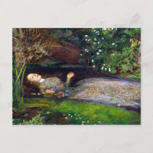 Cartão Postal John Everett Millais Ophelia