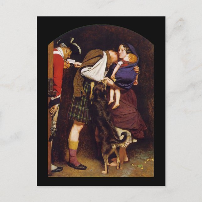 Cartão Postal John Everett Millais Ordem de Libertação (Frente)