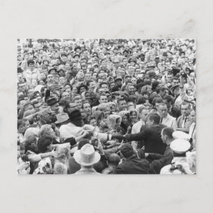 Cartão Postal John F Kennedy JFK Fort Vale Rally 63