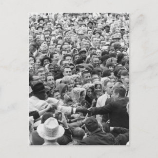 Cartão Postal John F Kennedy JFK Fort Worth Rally '63