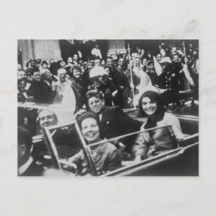 Cartão Postal John F. Kennedy Motorcade Dallas Texas Nov 22 1963