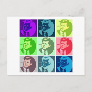 Cartão Postal John F Kennedy Pop Art