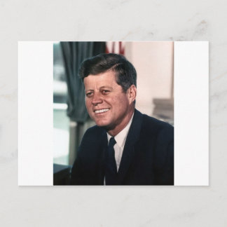 Cartão Postal John F. Kennedy White House - Retrato Colorido
