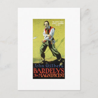 Cartão Postal John Gilbert, em Bardelys, a caneca magnífica