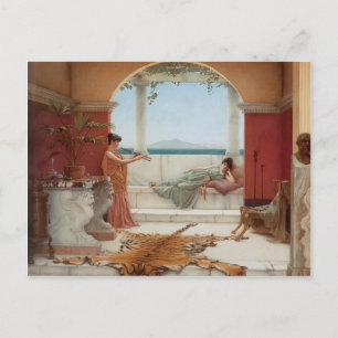 Cartão Postal John Godward - A doce festa de verão