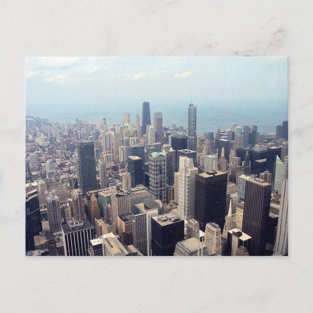 Cartão Postal John Hancock Center E Trump Tower, Chicago (Frente)