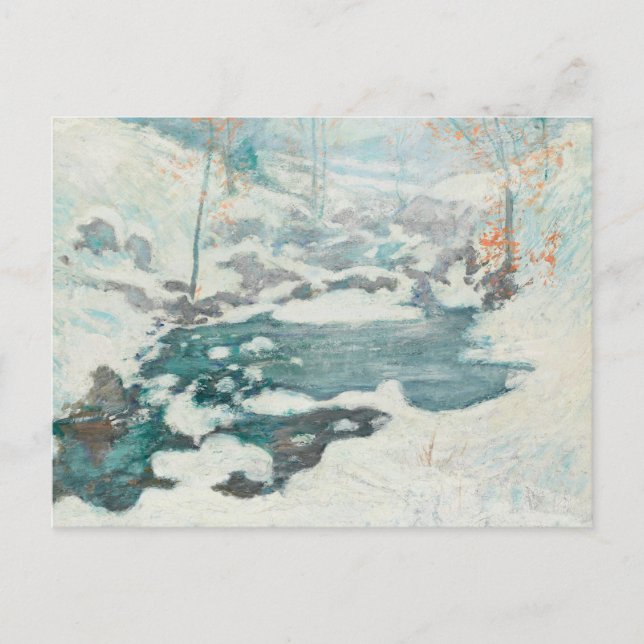 Cartão Postal John Henry Twachtman - Icebound (Frente)
