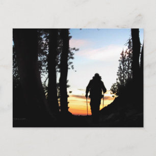 Cartão Postal John Muir Trail Hiker 2 - Serra Nevada