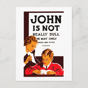 Cartão Postal John não é realmente estúpido