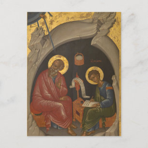 Cartão Postal John, o ícone ortodoxo evangelista