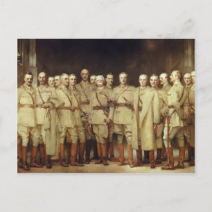 Cartão Postal John Sargent - Oficiais-Gerais da Primeira Guerra 