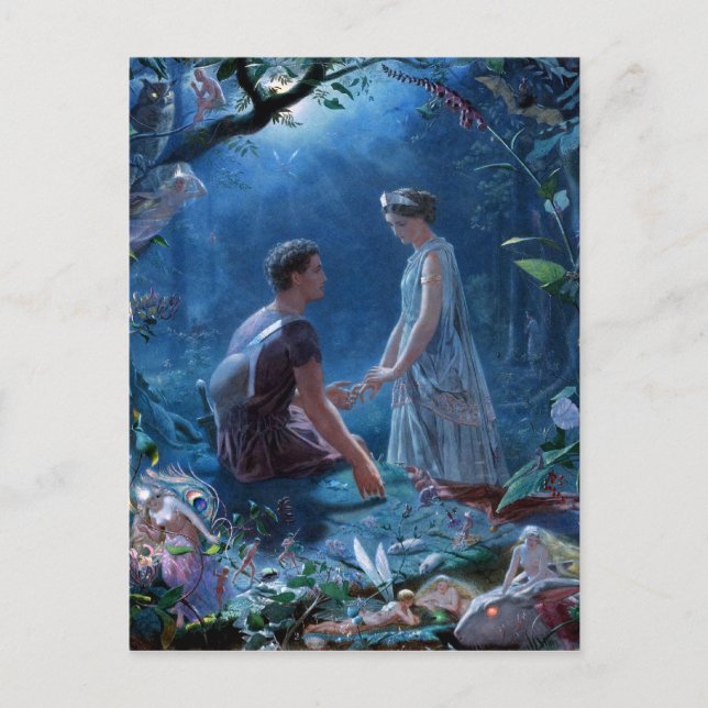 Cartão Postal John Simmons: O Sonho de Uma Noite de Verão (Frente)