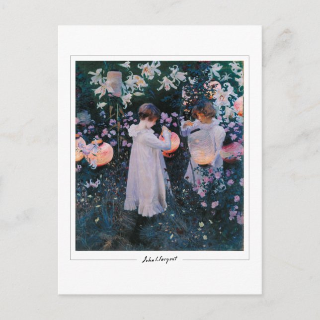 Cartão Postal John Singer Sargent #10 - Belas Artes (Frente)