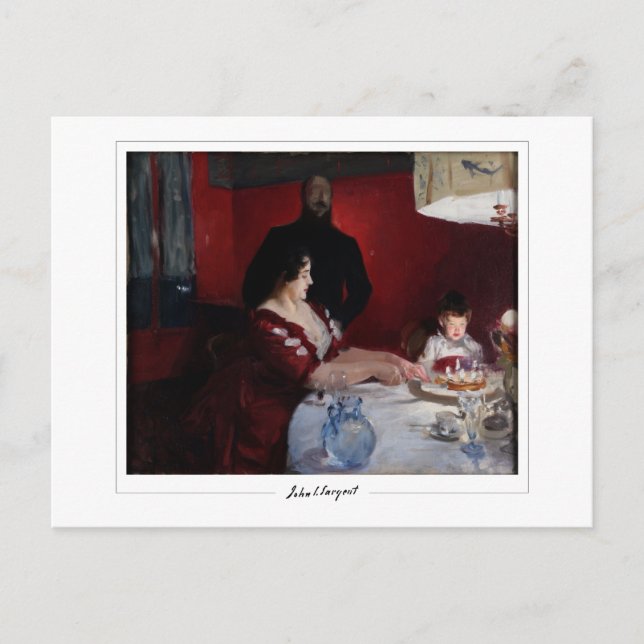 Cartão Postal John Singer Sargent #8 - Arte fina (Frente)