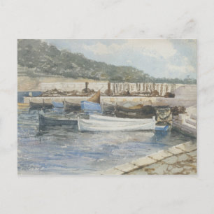Cartão Postal John Singer Sargent - Barcos
