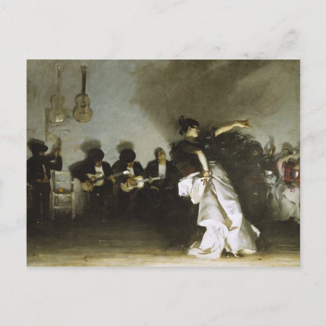 Cartão Postal John Singer Sargent - El Jaleo (Frente)