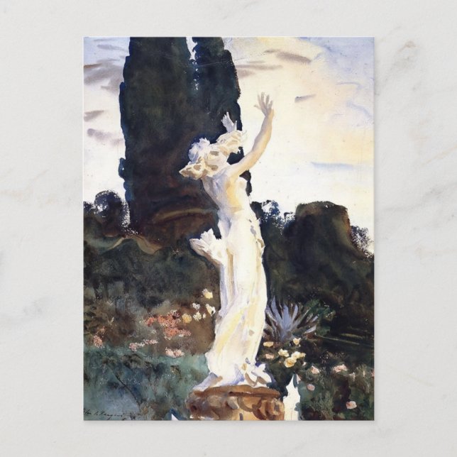 Cartão Postal John Singer Sargent - Estátua de Daphne (Frente)