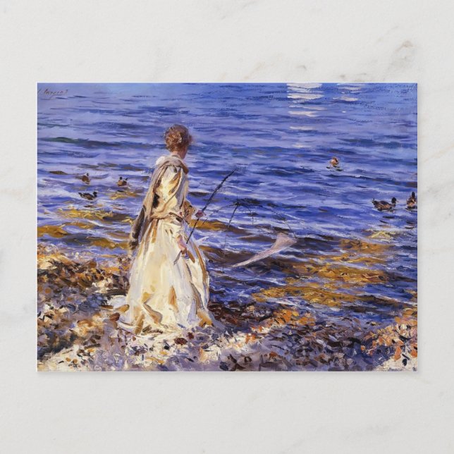 Cartão Postal John Singer Sargent- Girl Fisheries (Frente)