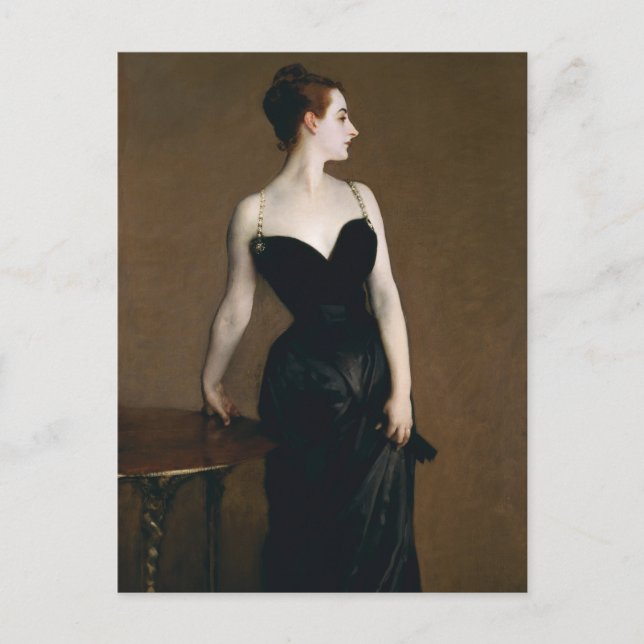 Cartão Postal John Singer Sargent Madame X Postcard (Frente)