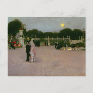 Cartão Postal John Singer Sargent - No Jardim do Luxemburgo
