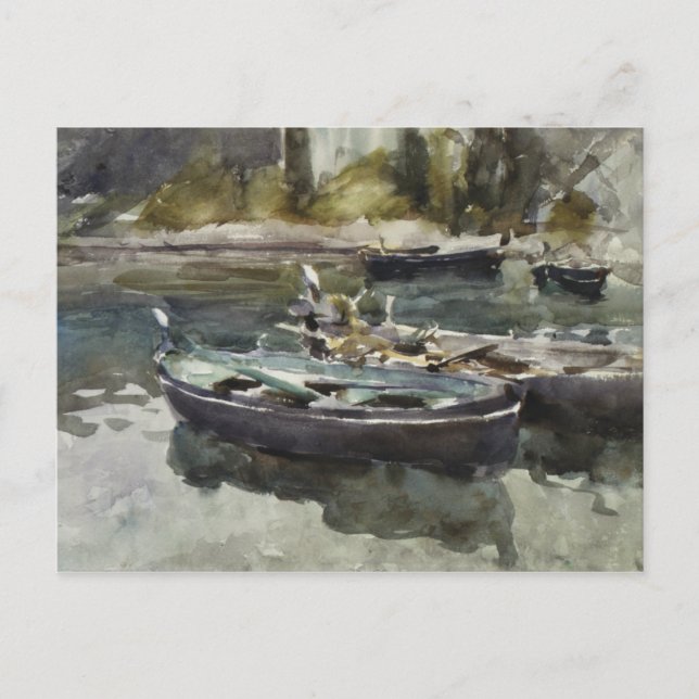 Cartão Postal John Singer Sargent - Pequenos Barcos (Frente)