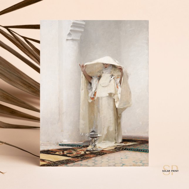 Cartão Postal John Singer Sargent Smoking of Ambergris Painting (Criador carregado)