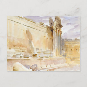 Cartão Postal John Singer Sargent - Templo de Baco, Baalbek