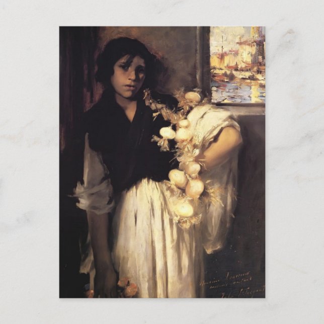 Cartão Postal John Singer Sargent- Vendedor de Cebola Venetiana (Frente)