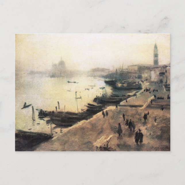 Cartão Postal John Singer Sargent - Veneza em mau tempo (Frente)