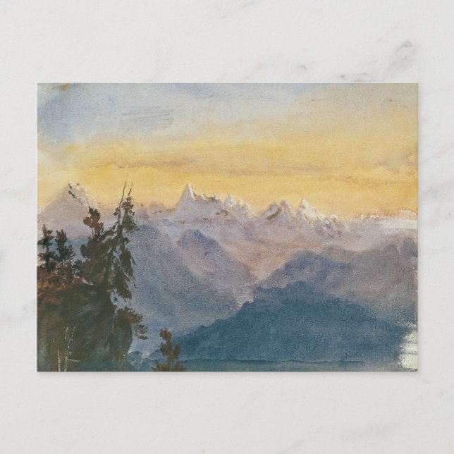 Cartão Postal John Singer Sargent - Vista do Monte Pilatus (Frente)