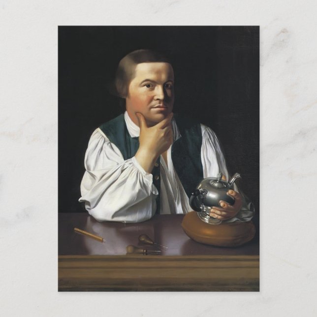 Cartão Postal John Singleton Copley - Paul Revere (Frente)