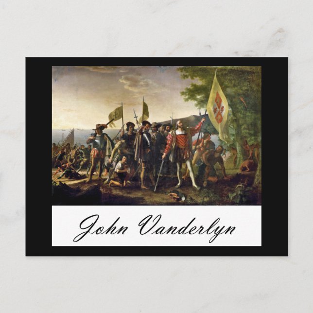 Cartão Postal John Vanderlyn Aterrissagem De Columbus (Frente)
