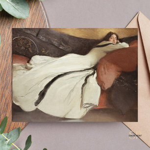 Cartão Postal John White Alexander Repose Pintura Impressão