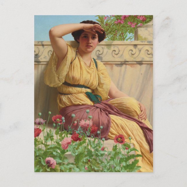 Cartão Postal John William Godward A tryst CC0624 Postcard (Frente)