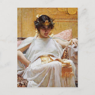 Cartão Postal John William Waterhouse - Cleopatra