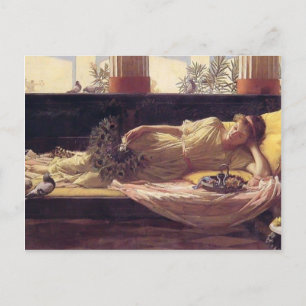 Cartão Postal John William Waterhouse - É doce não fazer nada