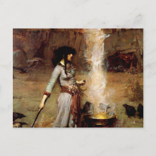 Cartão Postal John William Waterhouse O Círculo Mágico