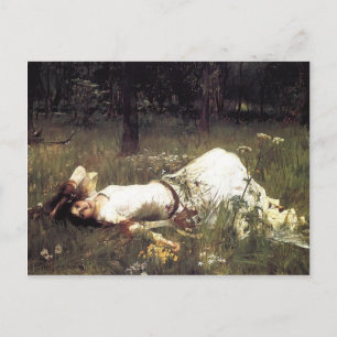 Cartão Postal John William Waterhouse - Ophelia