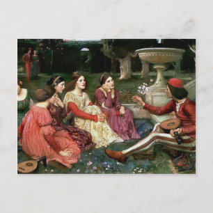 Cartão Postal John William Waterhouse - Um conto do Decameron